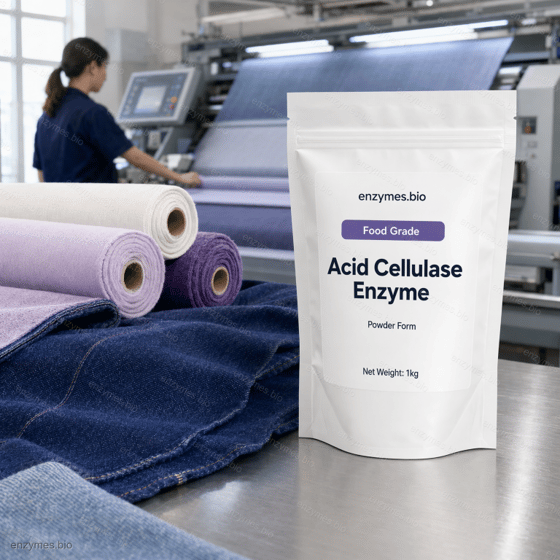 Acid Cellulase Enzyme Powder For Bio-polishing CAS 9012-54-8