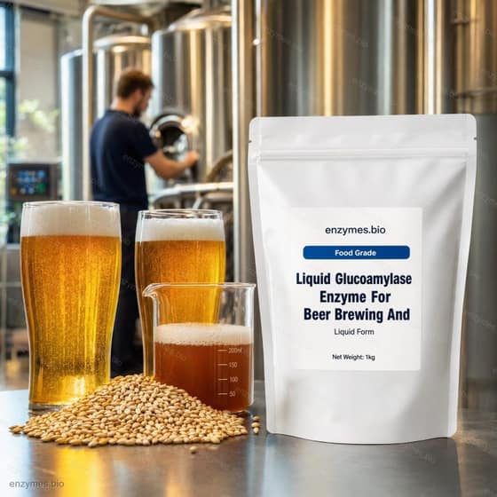 Liquid Glucoamylase Enzyme For Beer Brewing And Alcohol Distillation 150000 u/g