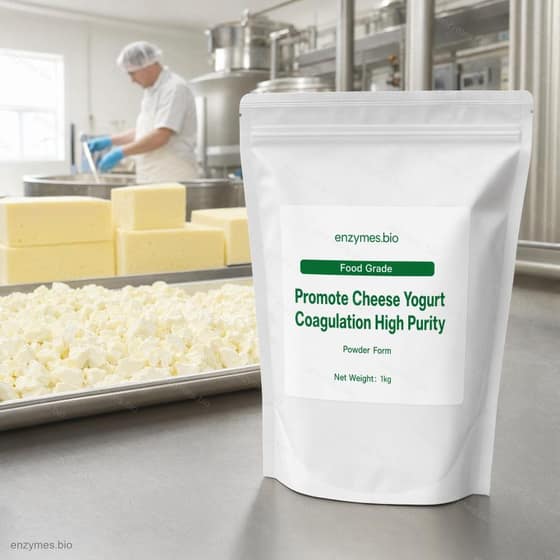 Promote Cheese Yogurt Coagulation High Purity Rennet Chymosin Enzyme Chymosin