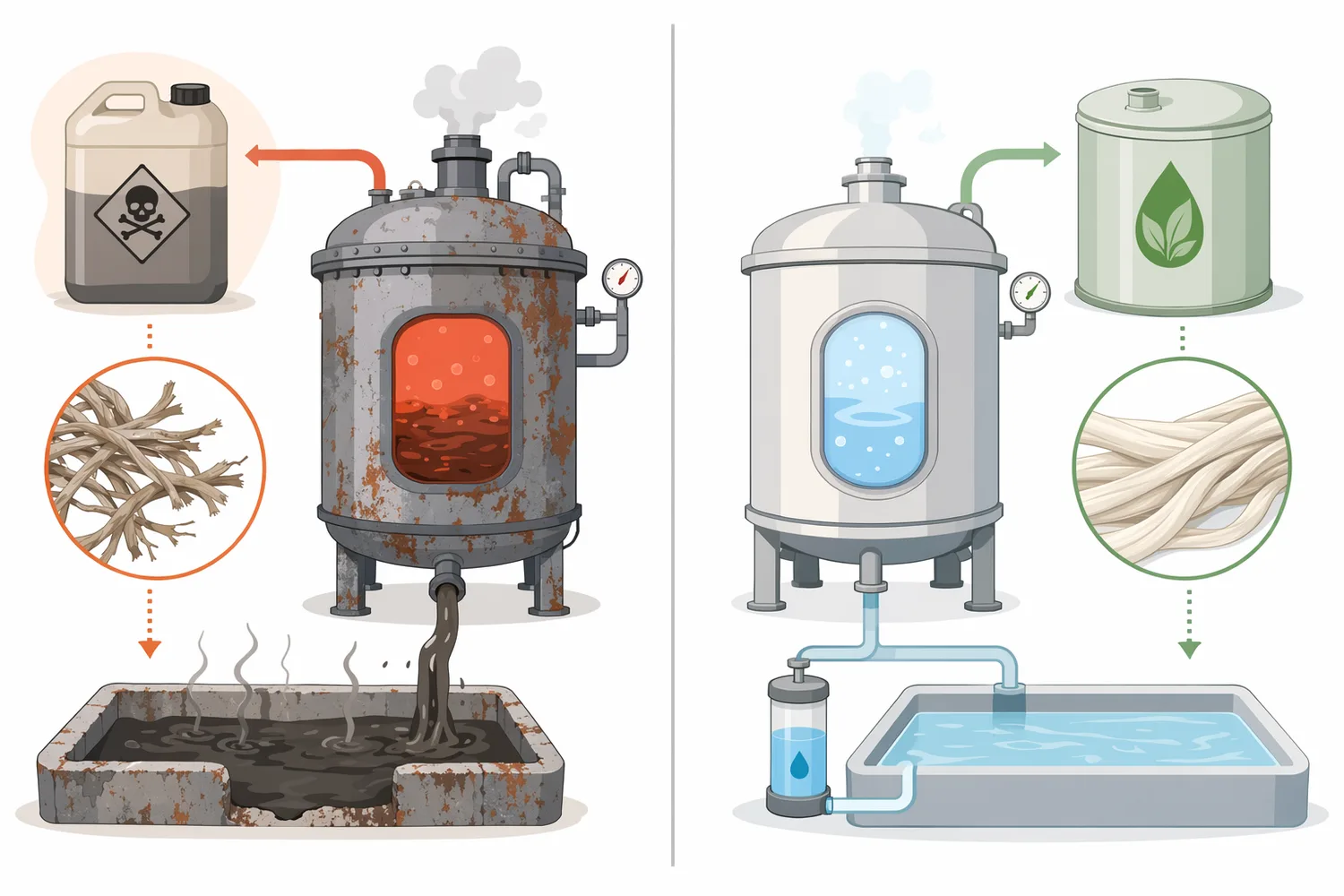 Acid, neutral, and alkaline cellulases are selected according to the pH chemistry of the process and the substrate’s tolerance to that chemistry.