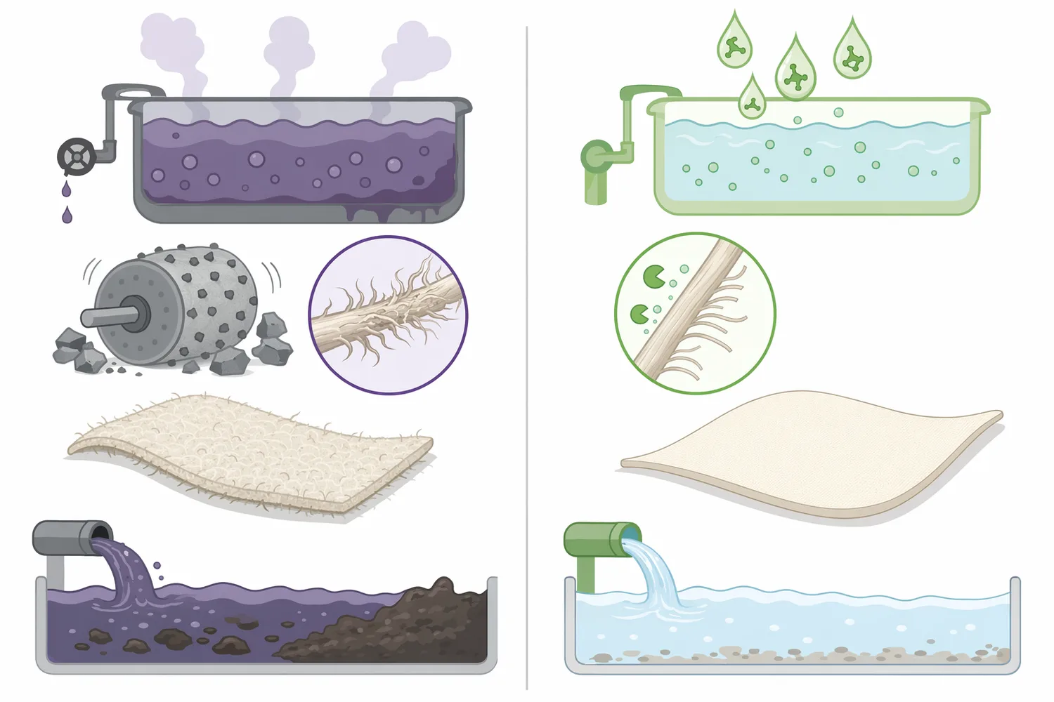 Compared with harsh chemical or abrasive processing, acid cellulase enables milder and more selective cellulose fiber hydrolysis.