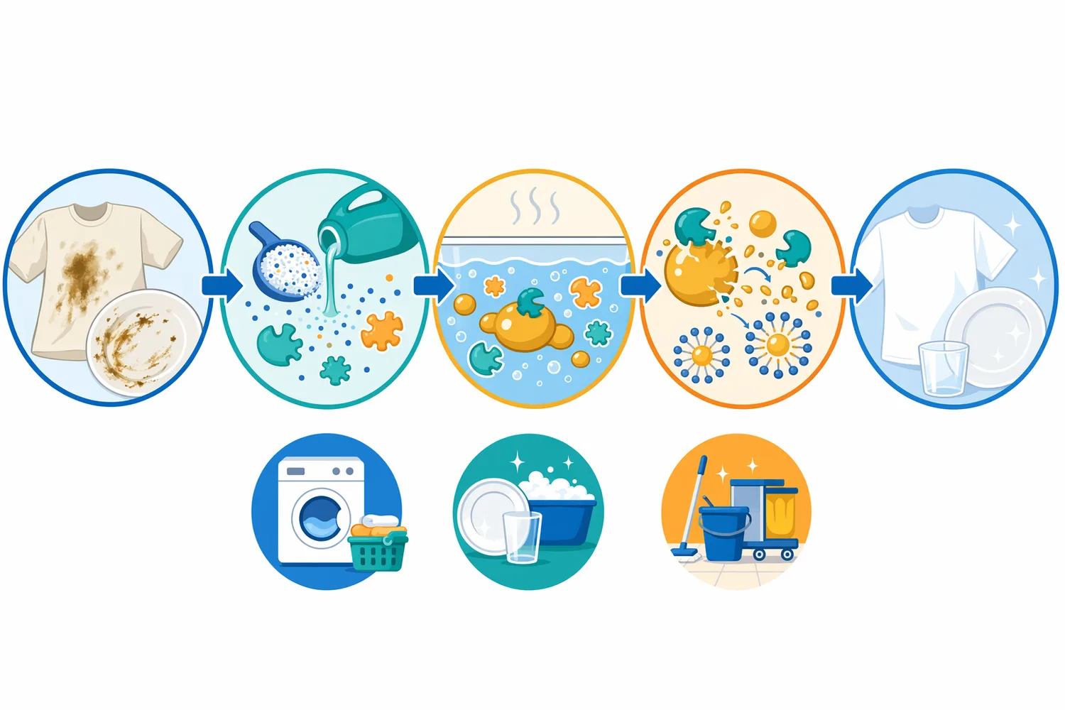 Alp01 functions as a lipase ingredient within a complete detergent system that also relies on surfactants, builders, pH control, stabilizers, and wash action.