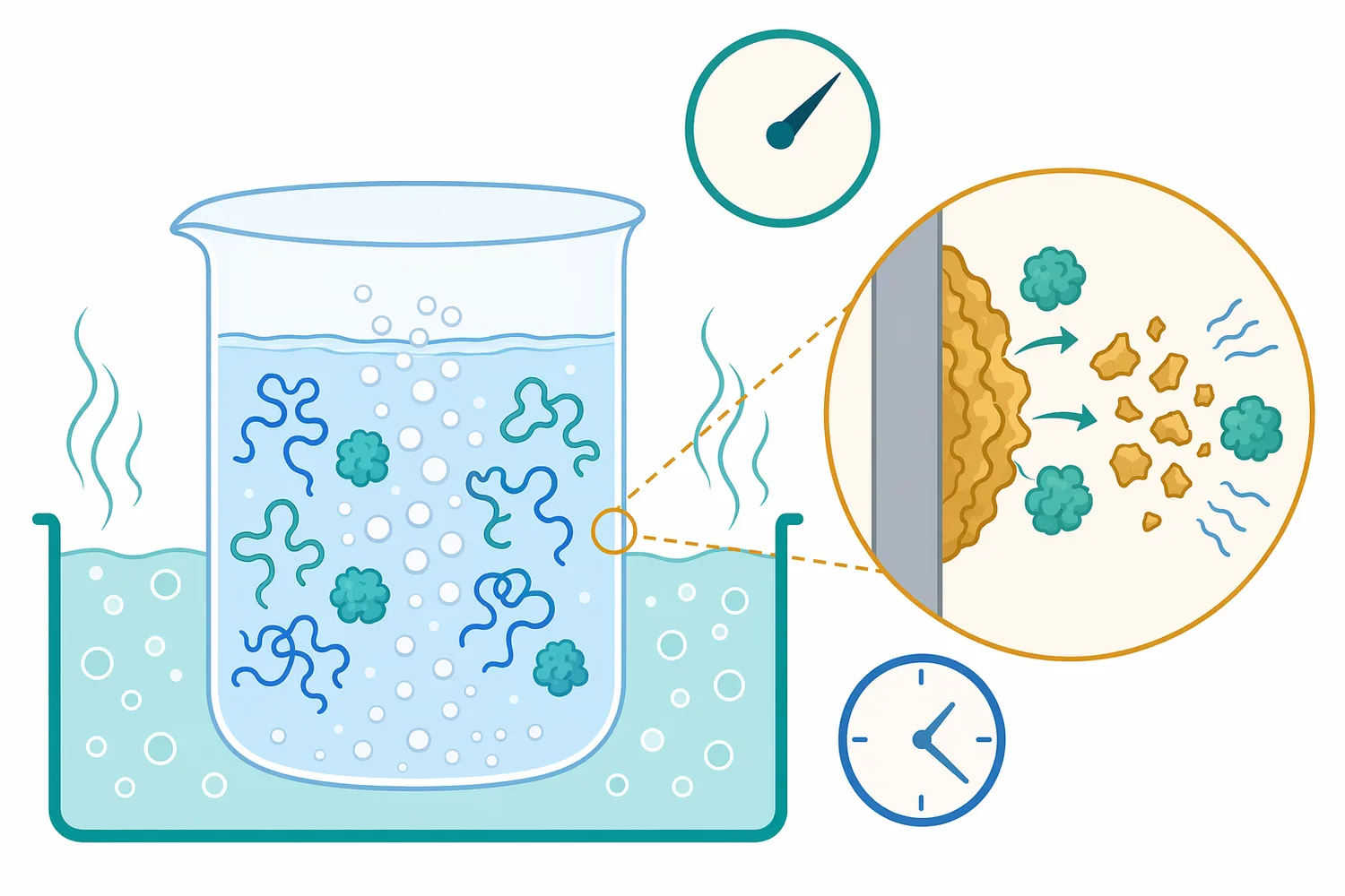 Practical alkaline protease use requires hydration, alkaline aqueous conditions, accessible protein substrate, and sufficient contact time.