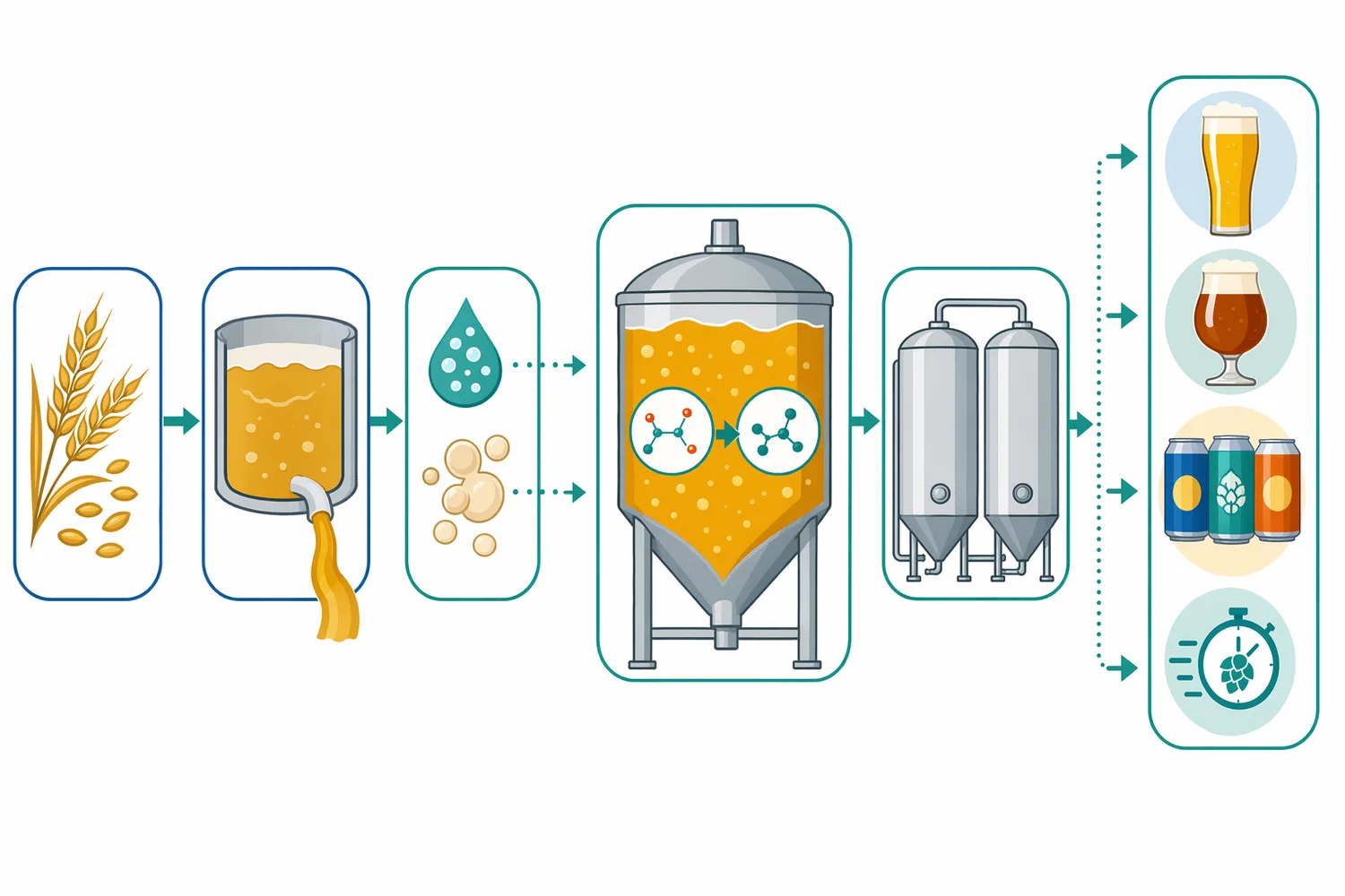 ALDC is best positioned around cooled wort transfer, yeast pitching, or early fermentation so it can act while alpha-acetolactate is being produced.