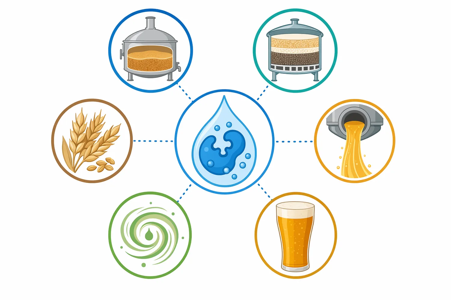 The most relevant applications include adjunct-heavy grists, under-modified malt, lautering, beer filtration, and cereal-based beverage streams.