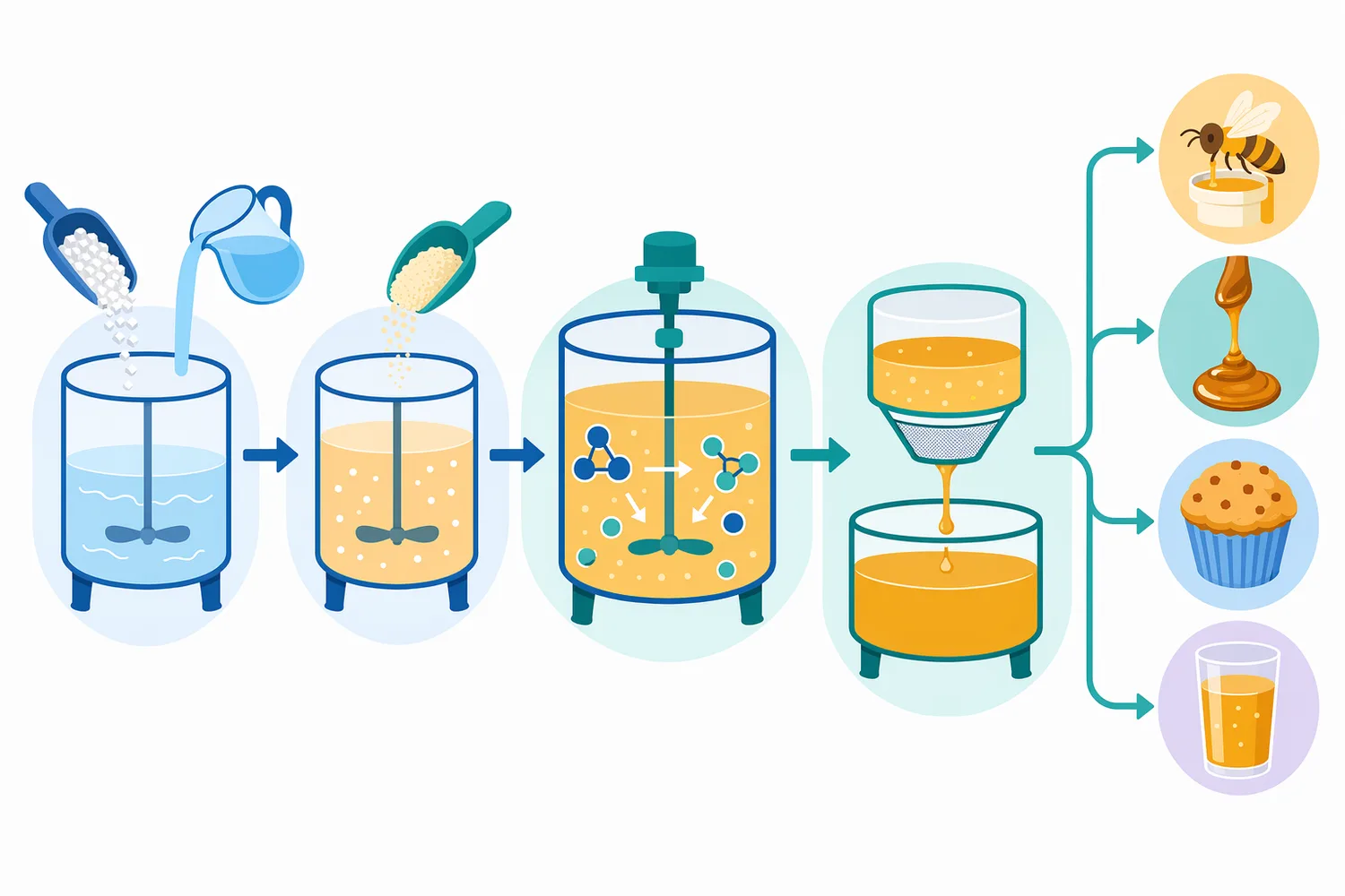 Invertase requires an aqueous dissolved-sucrose syrup so substrate molecules can contact the enzyme active site and be hydrolyzed uniformly.