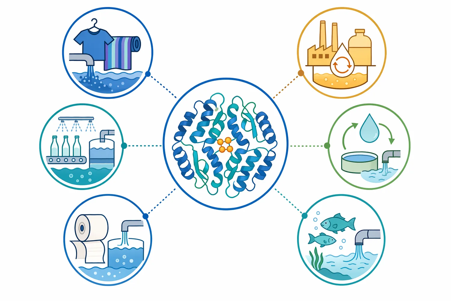 Peroxide-containing wastewater can arise from textile bleaching, food and beverage sanitation, dairy-related streams, pulp and paper bleaching, pharmaceutical cleaning, hospital disinfection, chemical oxidation, and industrial cleaning.