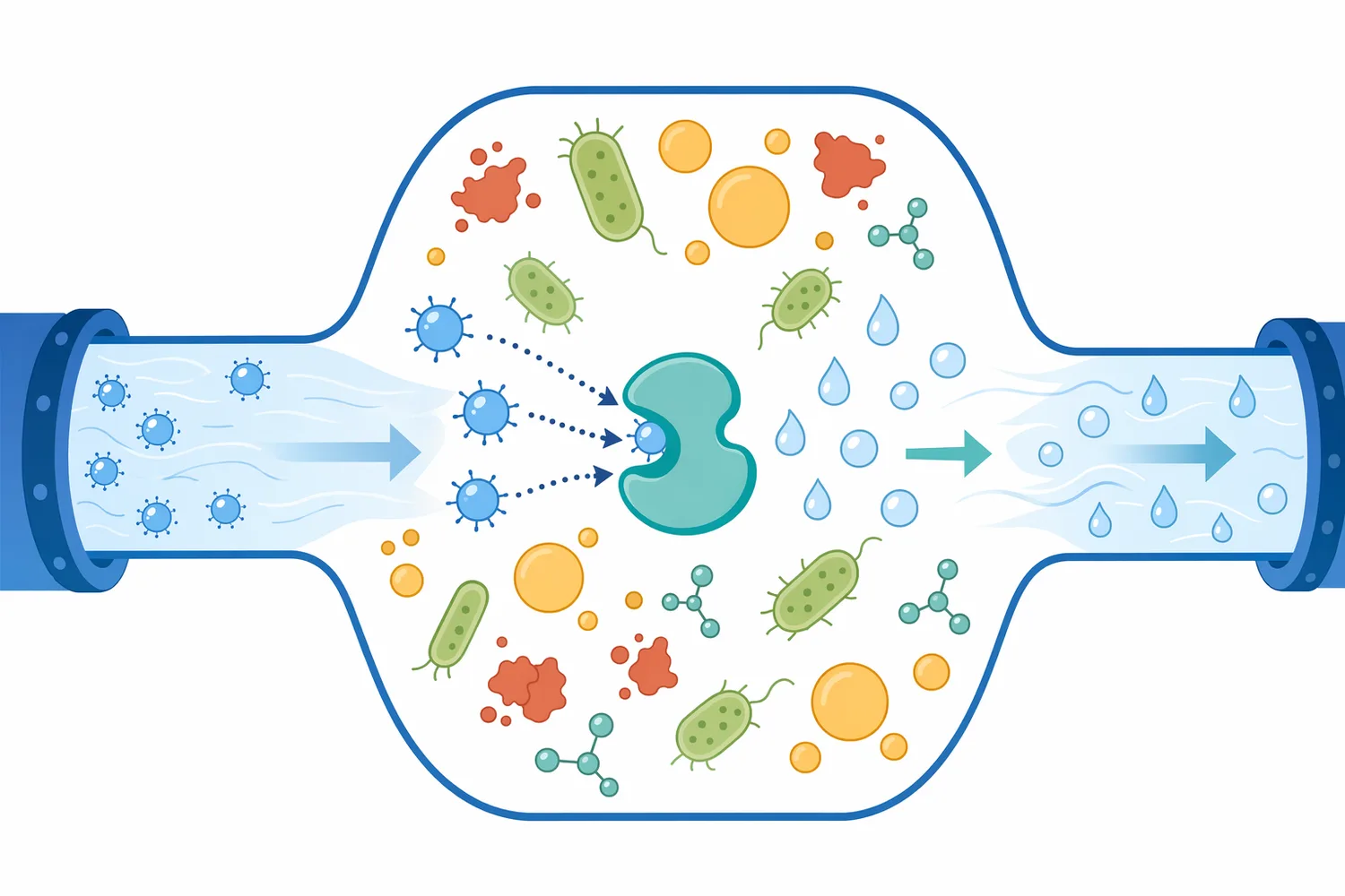 Residual hydrogen peroxide can continue oxidizing sensitive components and interfere with downstream biological or quality-sensitive processing.