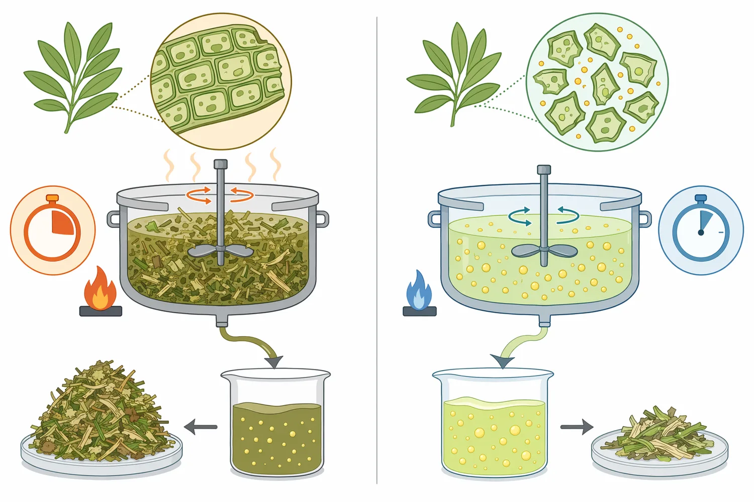 Different enzyme classes target different plant matrix components, so cellulase is most relevant when cellulose rather than pectin, starch, hemicellulose, or protein is limiting extraction.