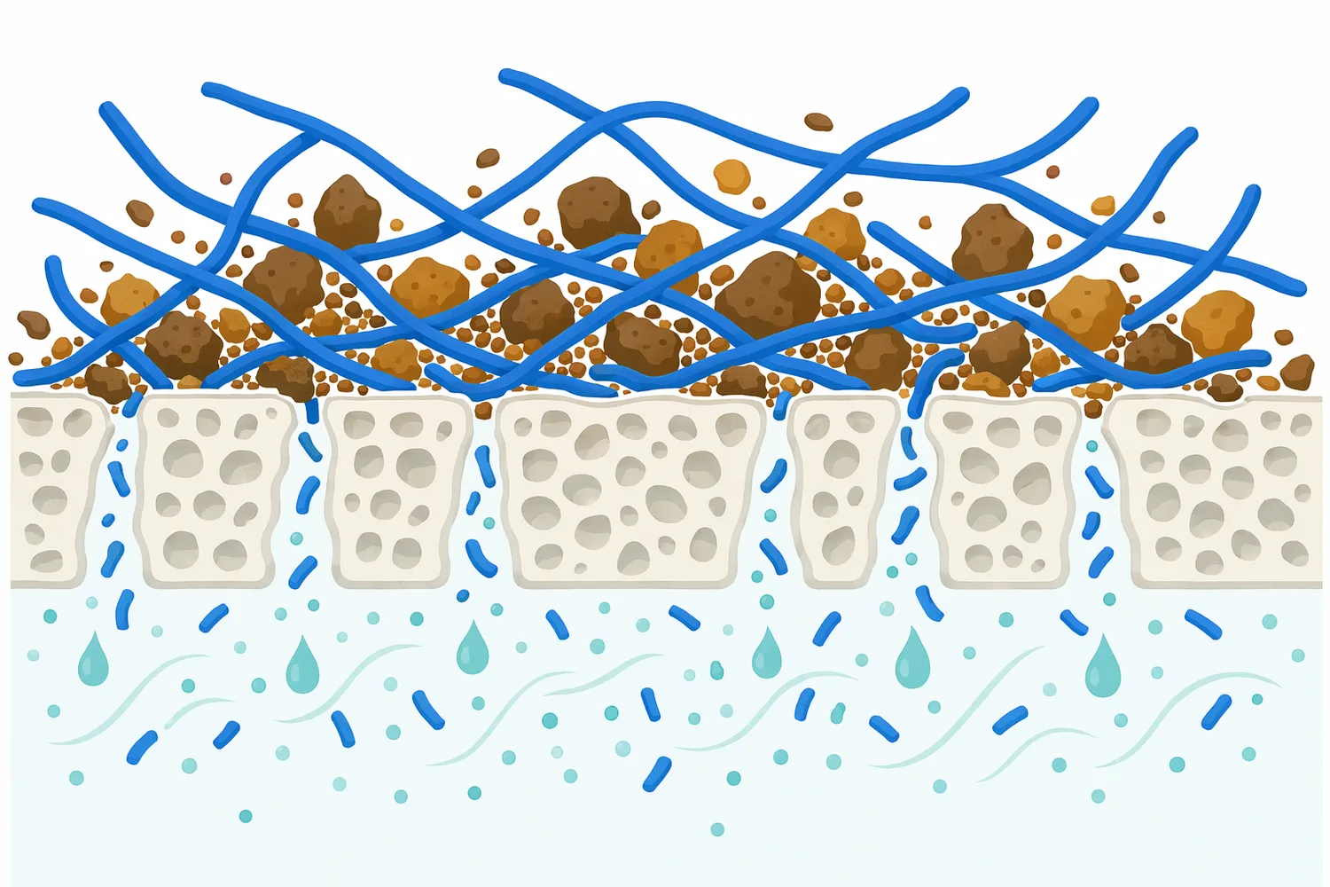 Shorter β-glucan fragments are less likely to form slimy pore-blocking networks during filtration.