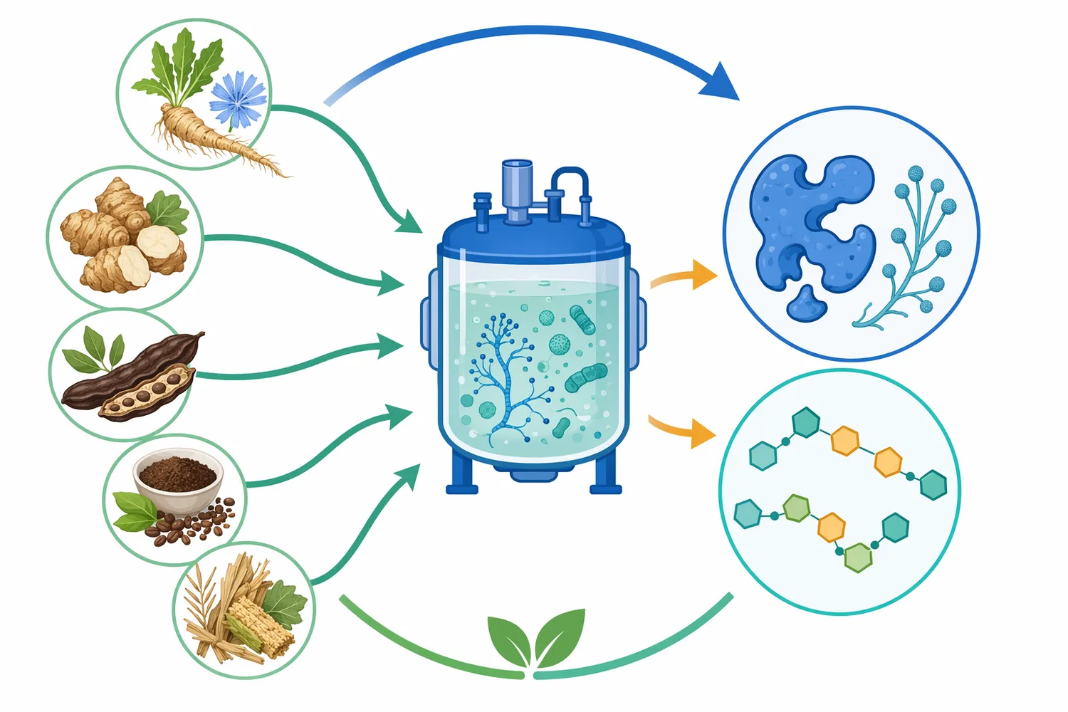 Inulinase research connects renewable plant carbohydrate streams, microbial enzyme production, and higher-value oligosaccharide ingredients.