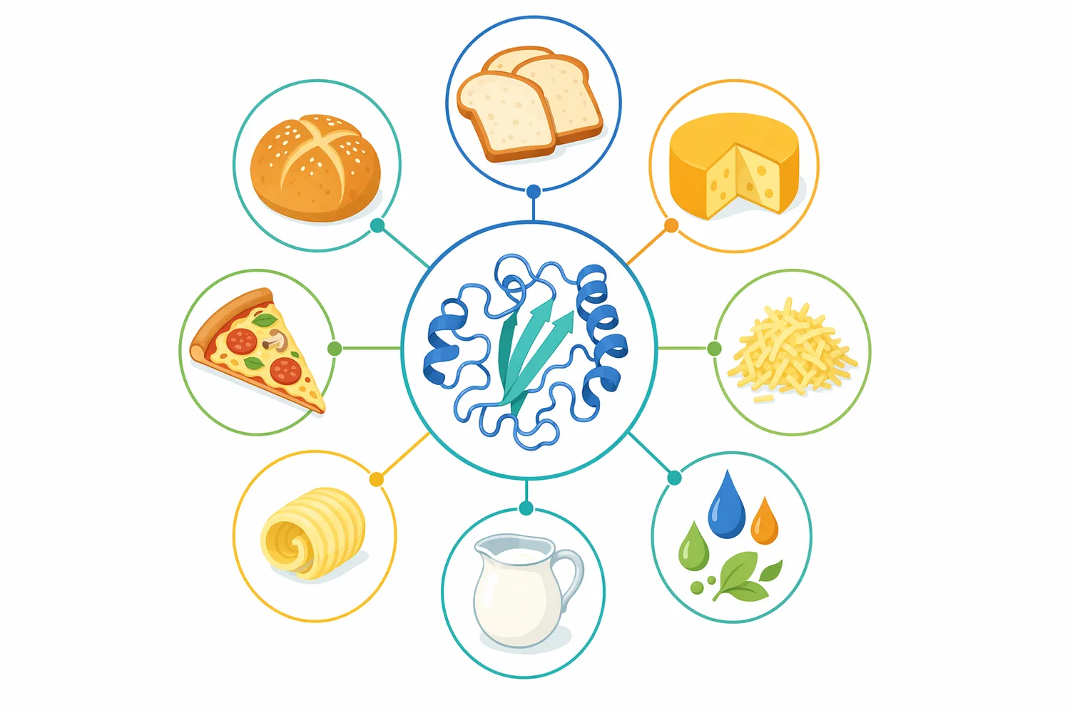 Lipase is relevant across pan bread, sandwich bread, buns, rolls, enriched doughs, frozen dough, and emulsifier-reduction strategies where lipid modification supports processing performance.
