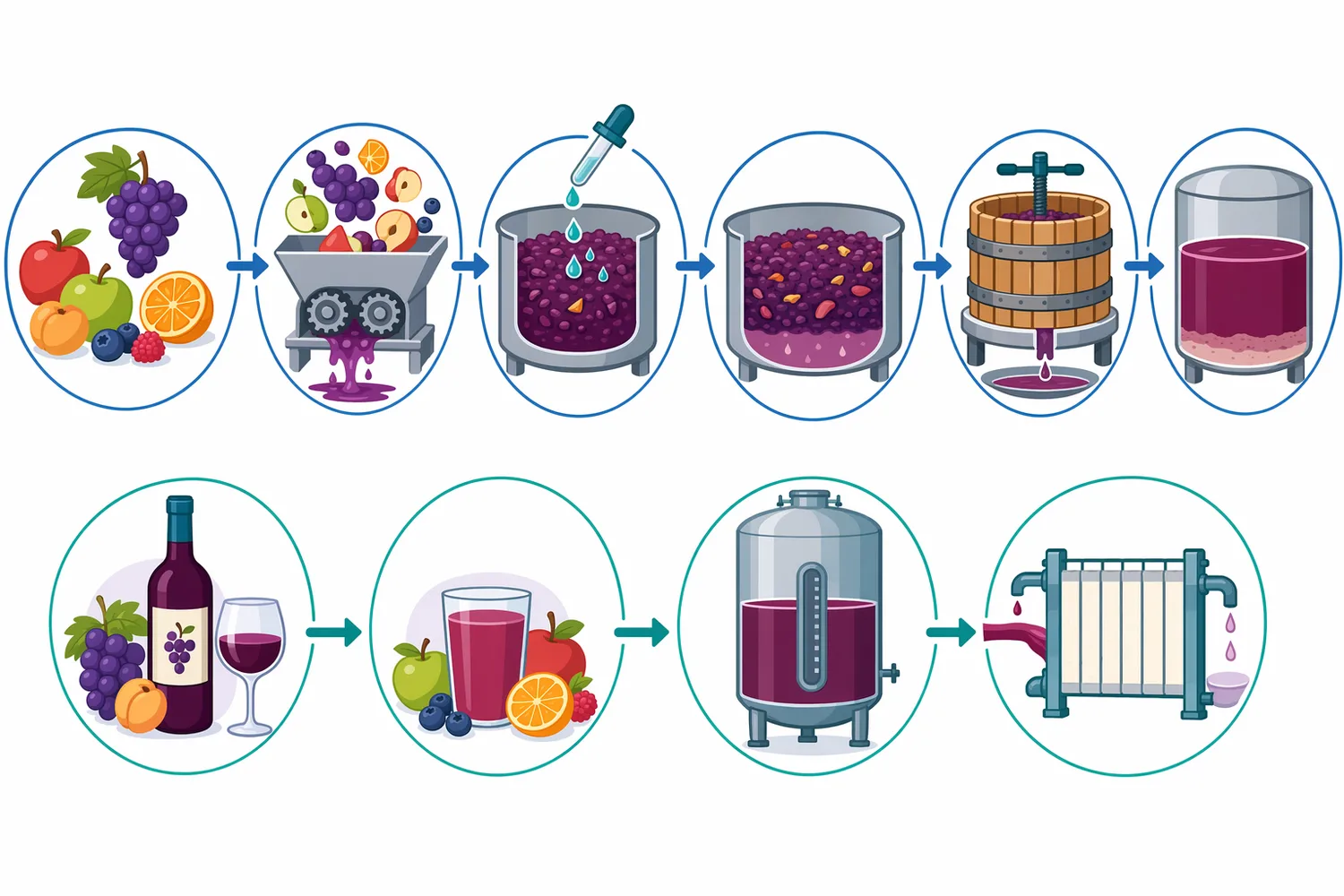 Pectinase is most useful when added before or near early fermentation so it can act on crushed fruit solids before pressing, settling, and clarification.