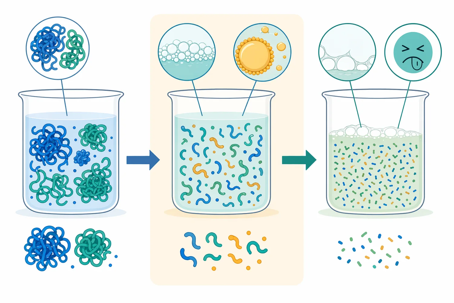 The functional endpoint matters because partial hydrolysis can be useful while over-hydrolysis may reduce structure or increase bitterness risk.