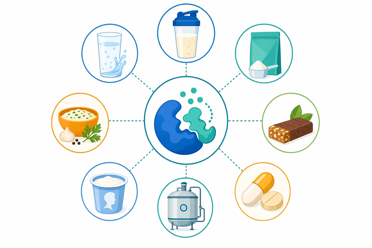 Soy peptide hydrolysates are relevant to beverages, sports powders, nutrition foods, fermented soy systems, savory bases, and by-product valorization.