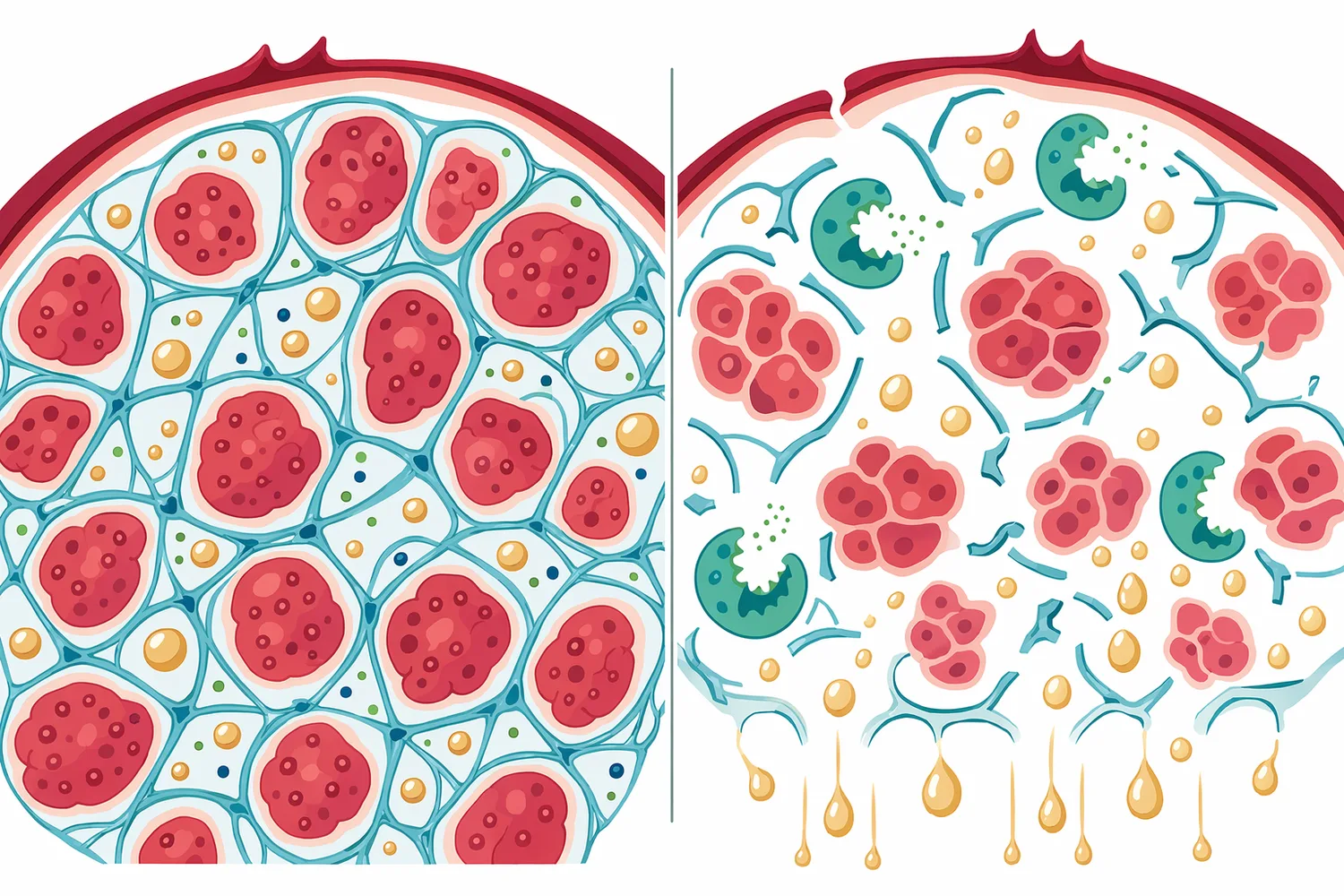 Pectin forms a hydrated cell-wall network that can trap juice and fines until pectinase weakens it.