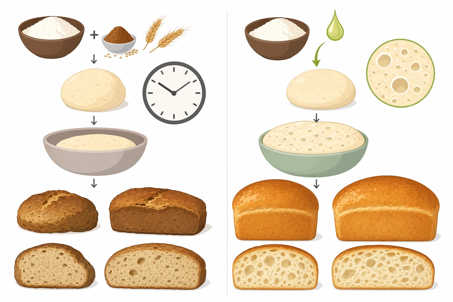 Compared with non-enzyme sugar or malt adjustment, fungal alpha amylase enables more controlled starch conversion and more consistent bakery quality.