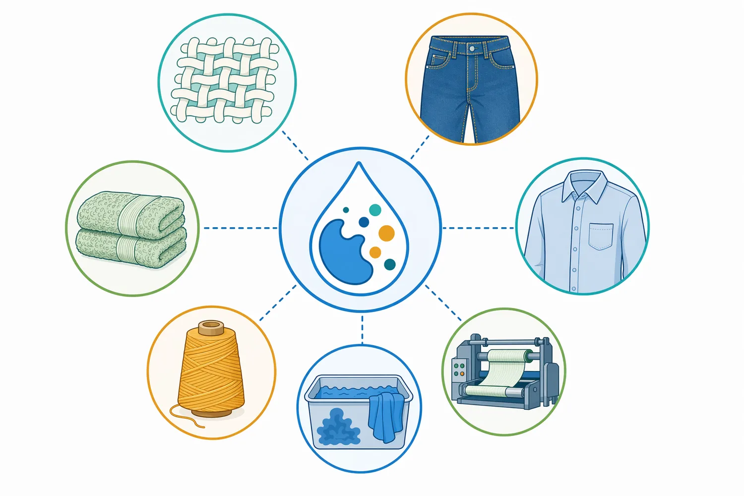 The enzyme is best suited to cotton, cotton blends, denim, and garment workflows when the removable size is starch-based.