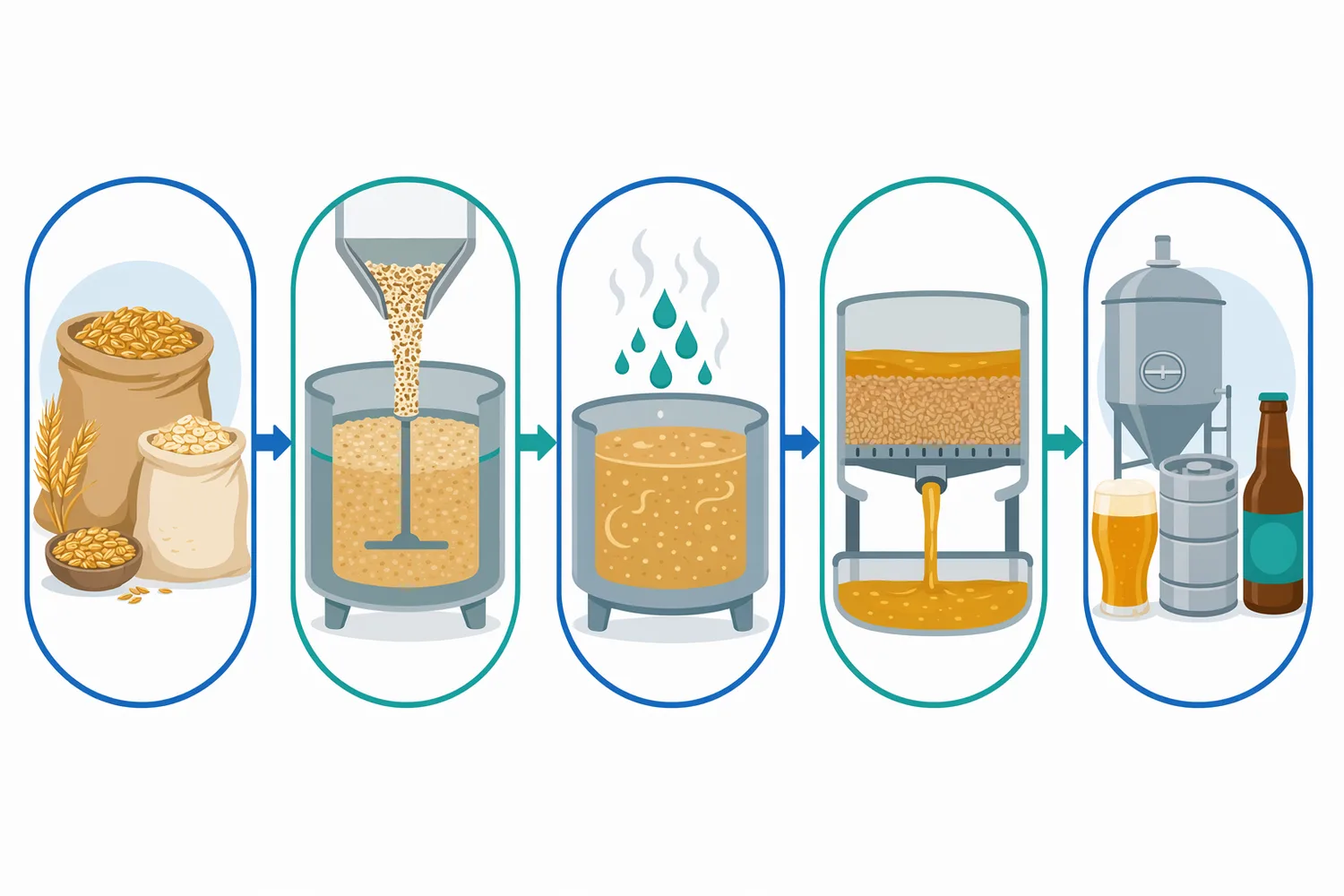 Effective alpha amylase performance first reduces starch molecule size, then improves solubility and chain-end availability for the broader mash enzyme system.