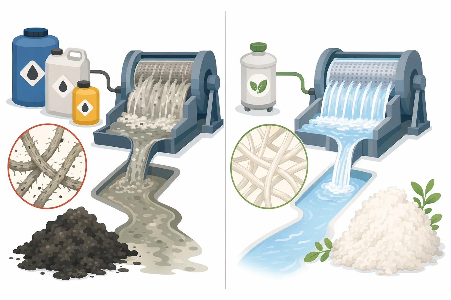 Acid-oriented, neutral, and alkaline pectinase concepts differ mainly in process pH fit and the pulp or biomass environments where their pectinolytic activity is useful.