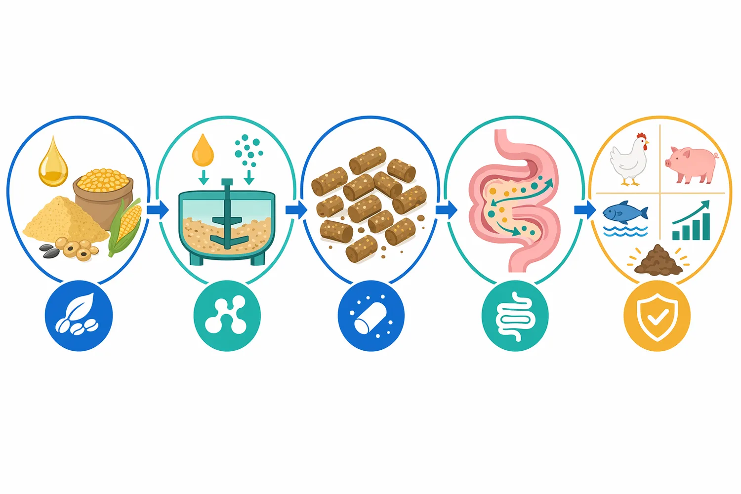 Dietary fat utilization proceeds from droplet dispersion to interfacial lipase action, micelle formation, intestinal absorption, and metabolic use of lipid energy.