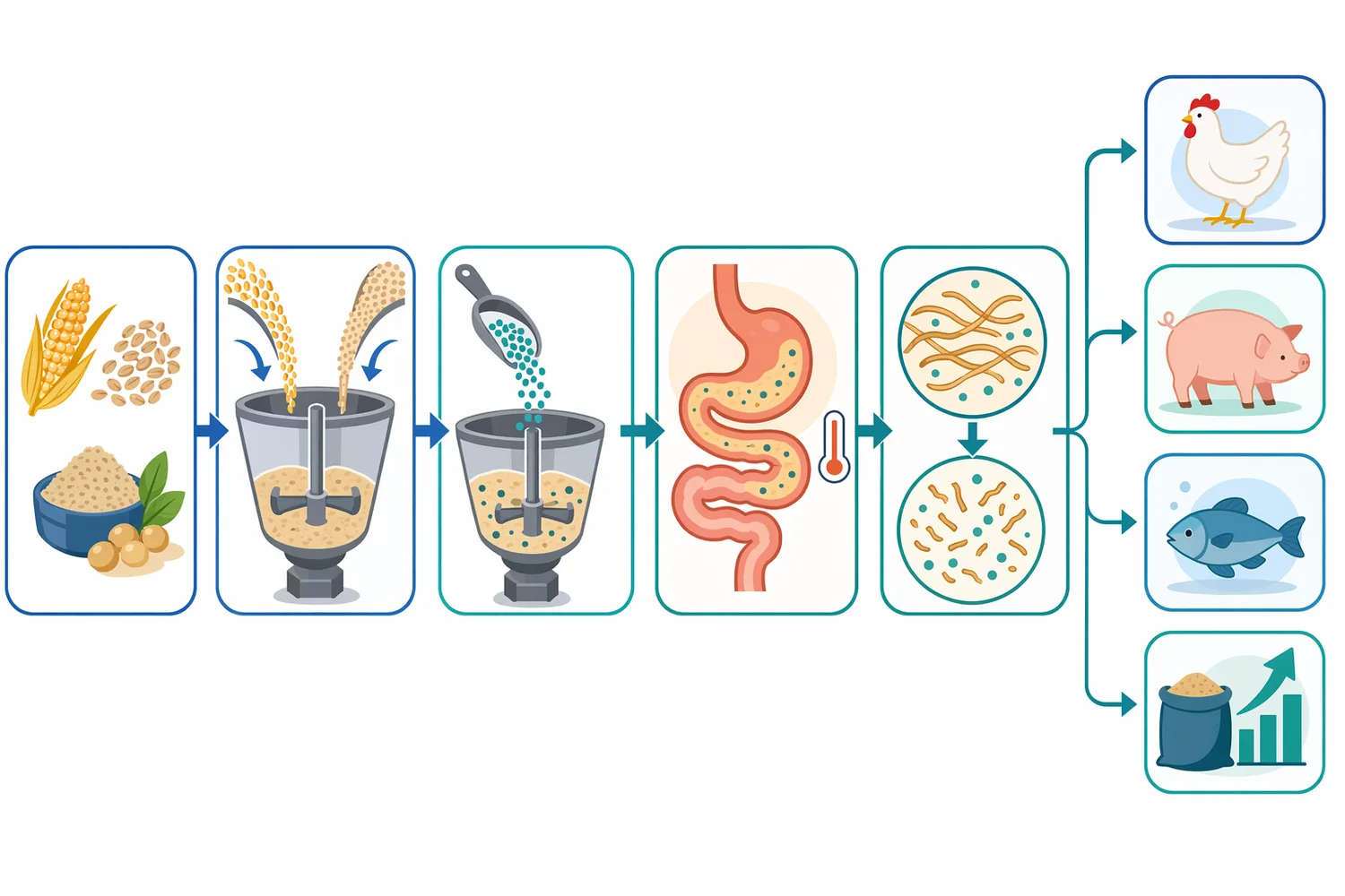 Substrate hydrolysis can lower mannan-related anti-nutritional pressure, improve nutrient access, and support a more favorable intestinal environment.