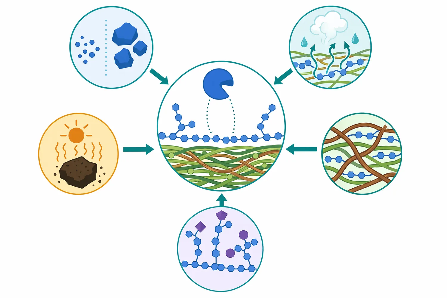 Mannanase performance depends on substrate accessibility, which can be influenced by particle structure, heat and moisture history, lignin association, and chemical substitution of the hemicellulose.