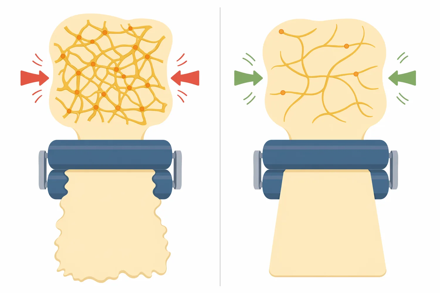 Compared with mechanical or chemical dough softening, protease treatment can deliver targeted gluten relaxation under mild processing conditions.