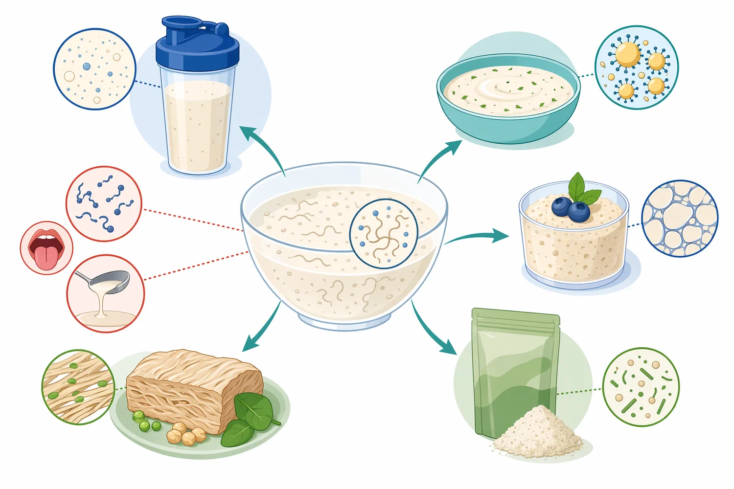 Papain hydrolysis can improve dispersion and mouthfeel but may also create bitterness or reduce body if peptide breakdown is excessive.