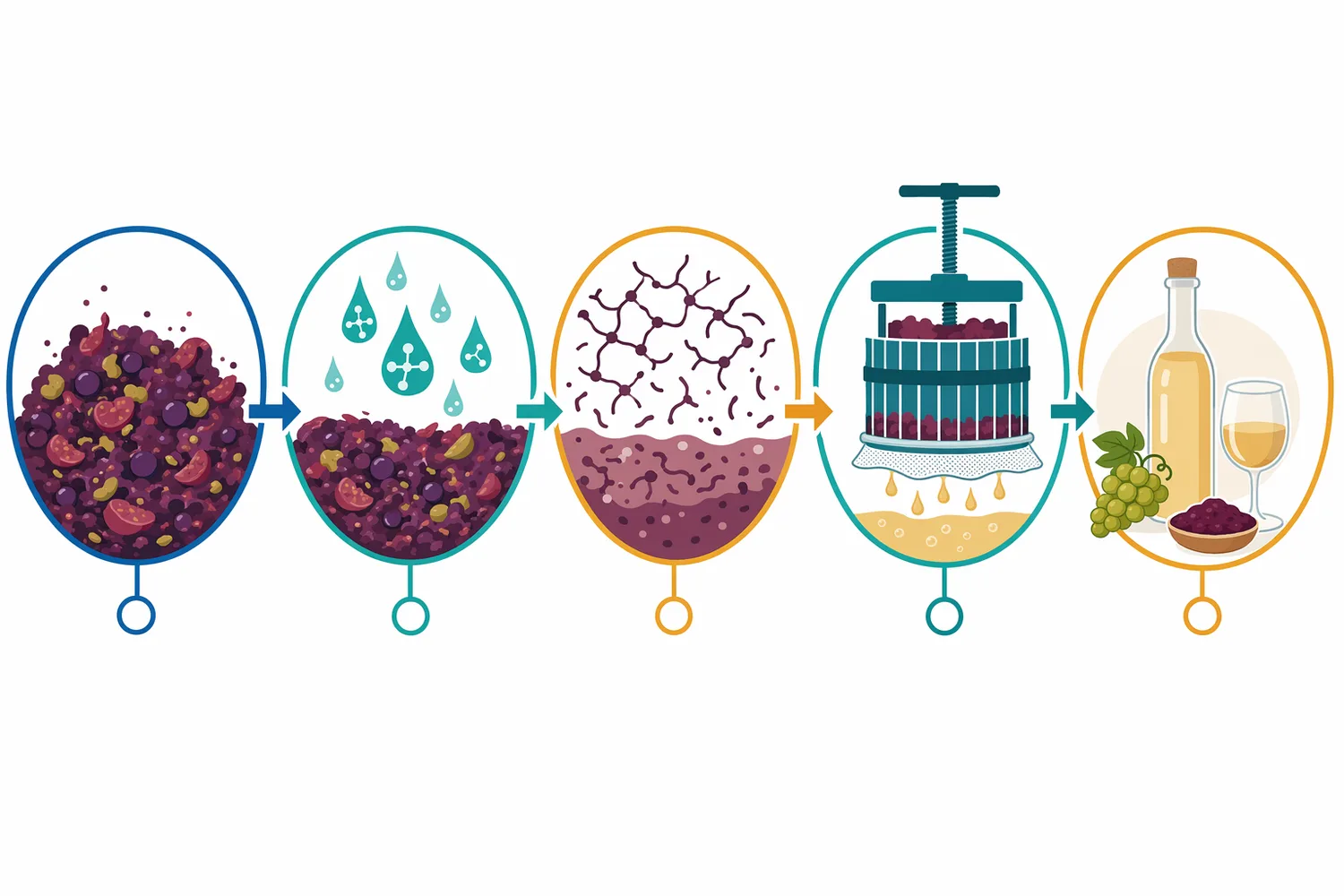 In juice processing, pectin lyase treatment weakens pectin-supported haze and can improve pressing, settling, centrifugation, and filtration.