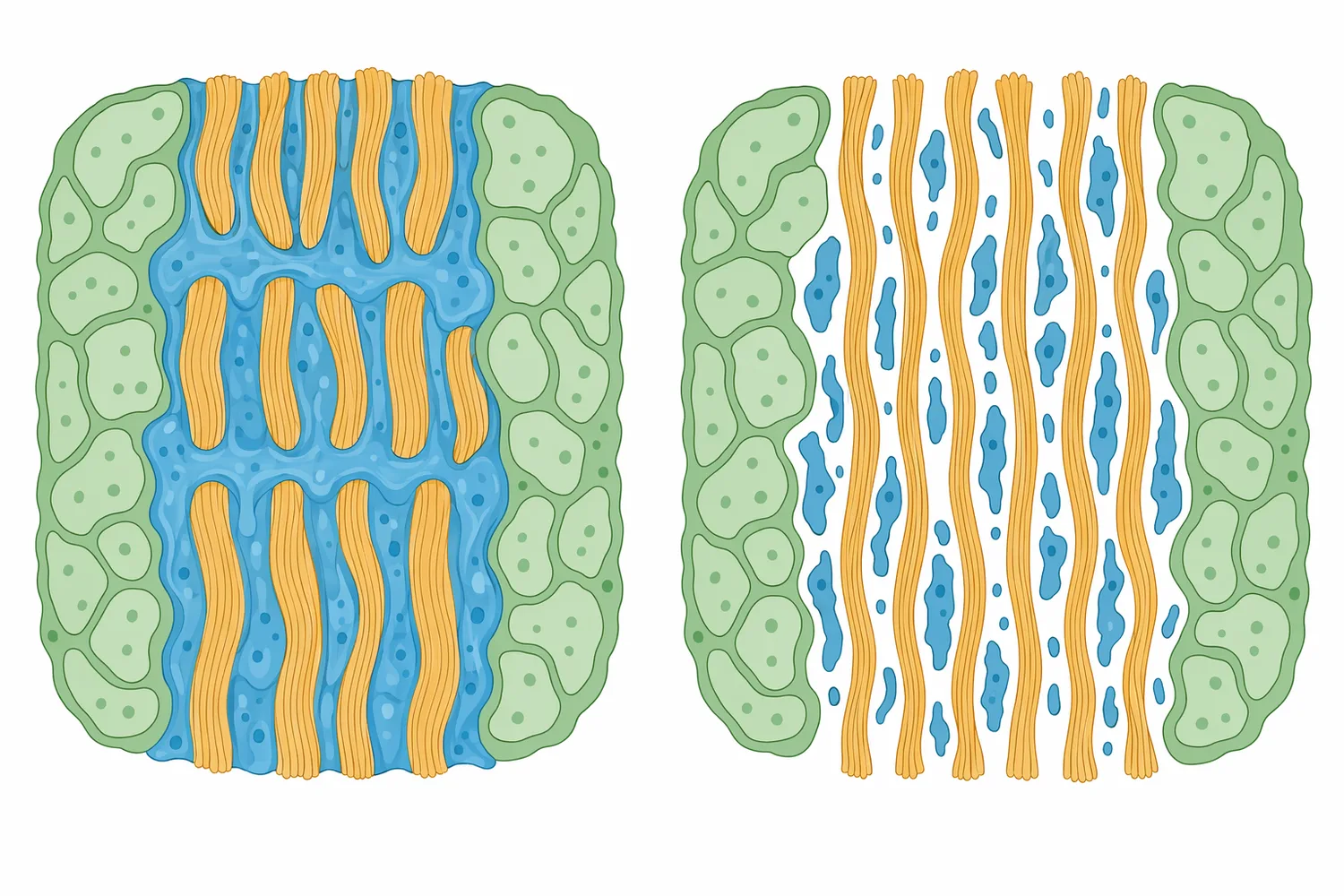 In retting and degumming, pectinase helps weaken pectic binding material so plant fibers can separate more readily.