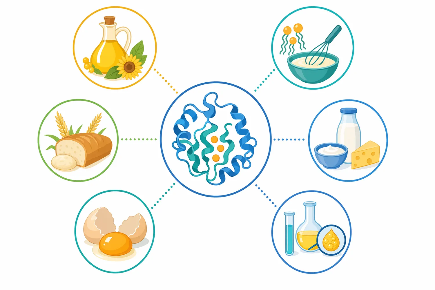 Phospholipases are used across edible oil refining, lecithin upgrading, baking, dairy, egg processing, and lipid modification applications.
