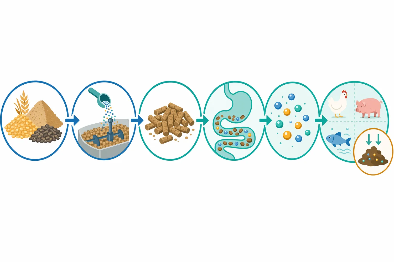 Effective phytase action requires active enzyme, accessible phytate substrate, adequate moisture, suitable pH, and enough contact time.