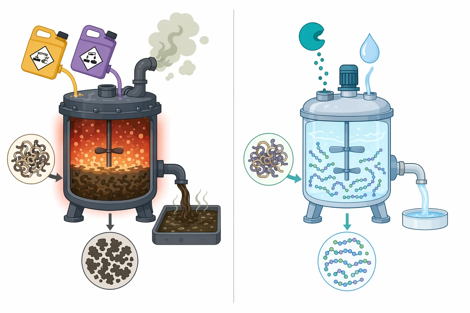 Compared with harsh chemical hydrolysis, neutral protease enables milder and more controlled protein breakdown with fewer degradation by-products.