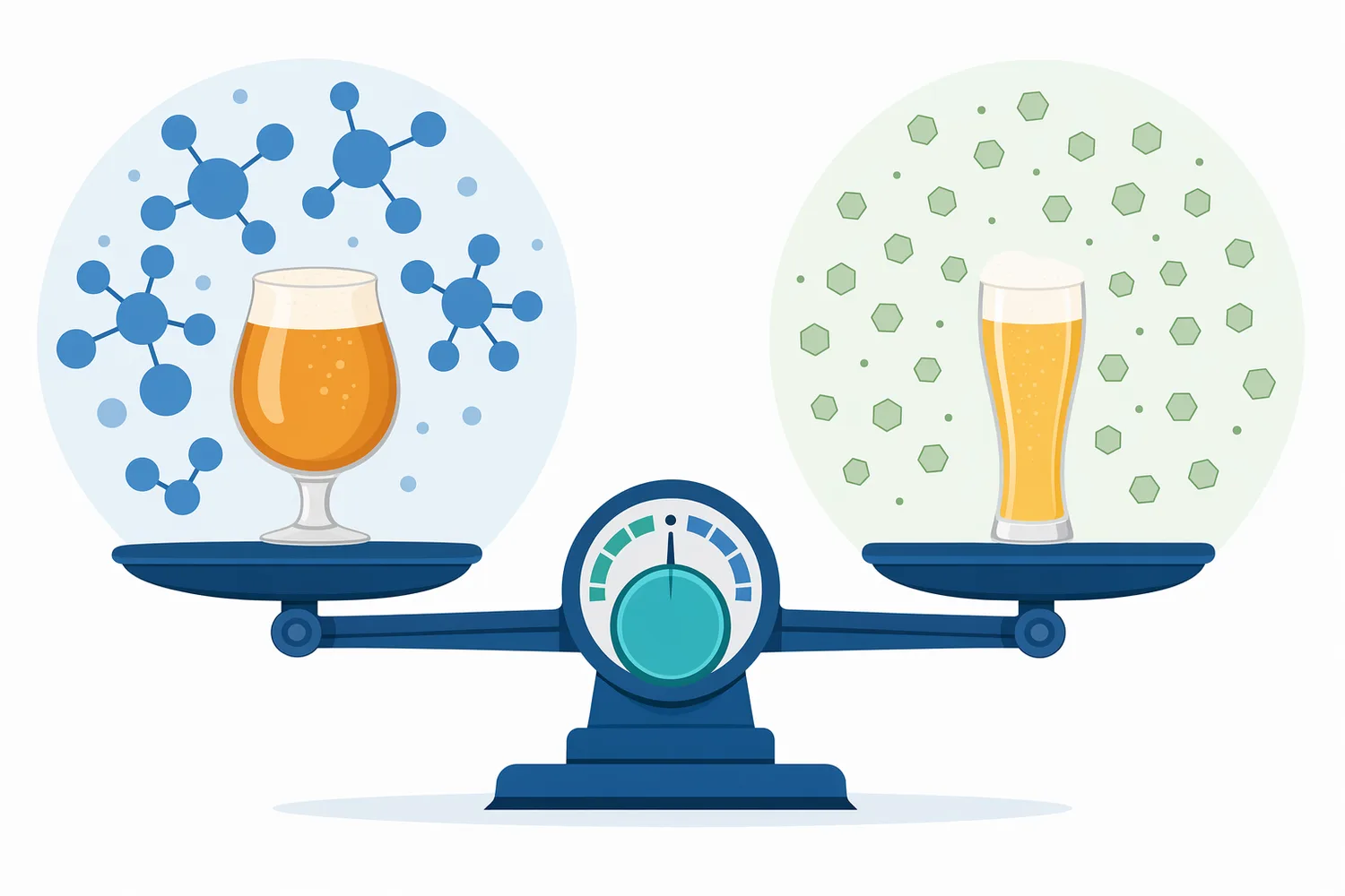 Changing the ratio of fermentable sugars to residual dextrins shifts beer character toward either fuller sweetness or a drier finish.