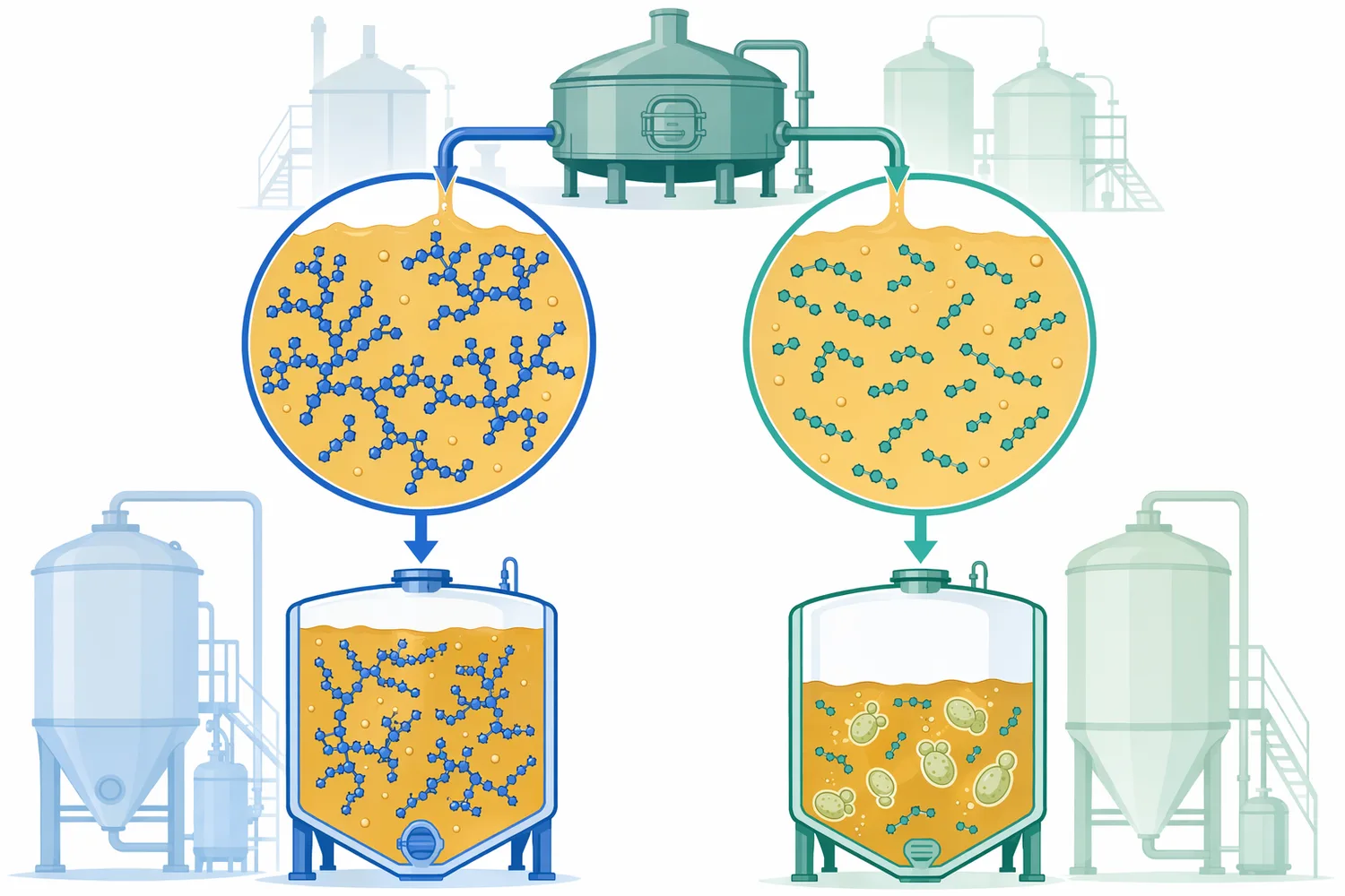 Pullulanase changes fermentation indirectly by altering the wort carbohydrate profile rather than changing yeast metabolism.
