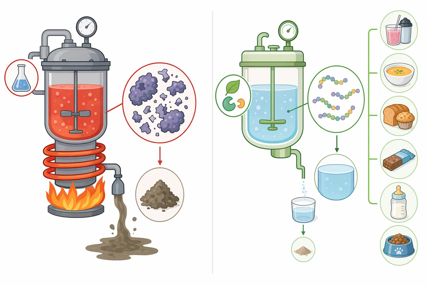 Hydrolysis generally supports solubility and interfacial behavior, while cross-linking generally supports network strength and texture.