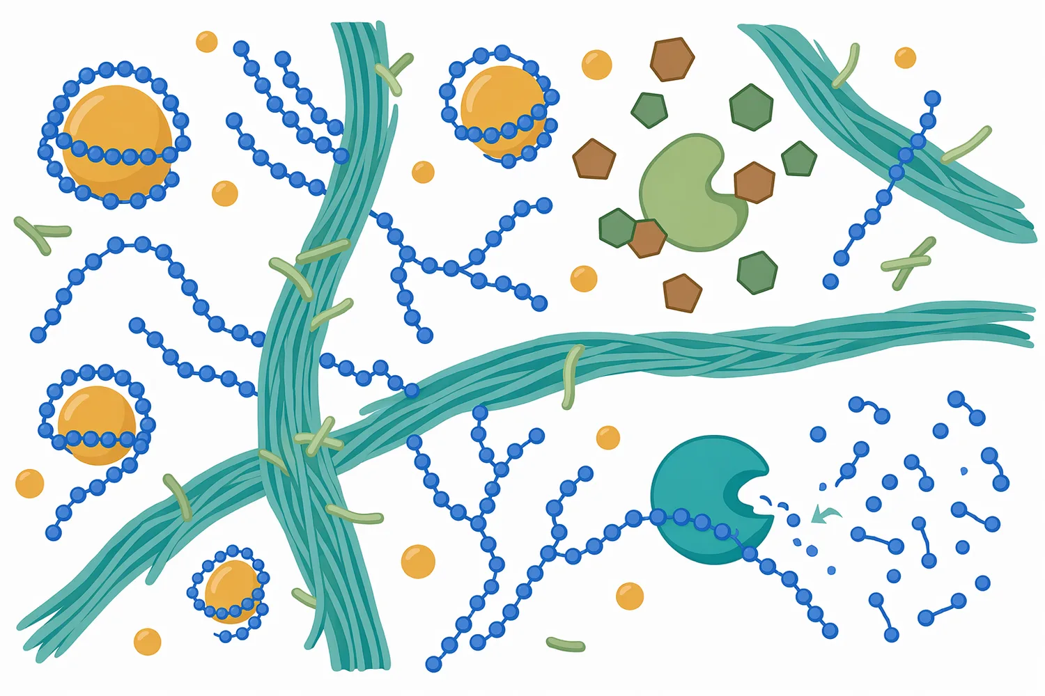 Real raw-material matrices can slow alpha-amylase by limiting enzyme contact with starch or by creating physical and chemical barriers.