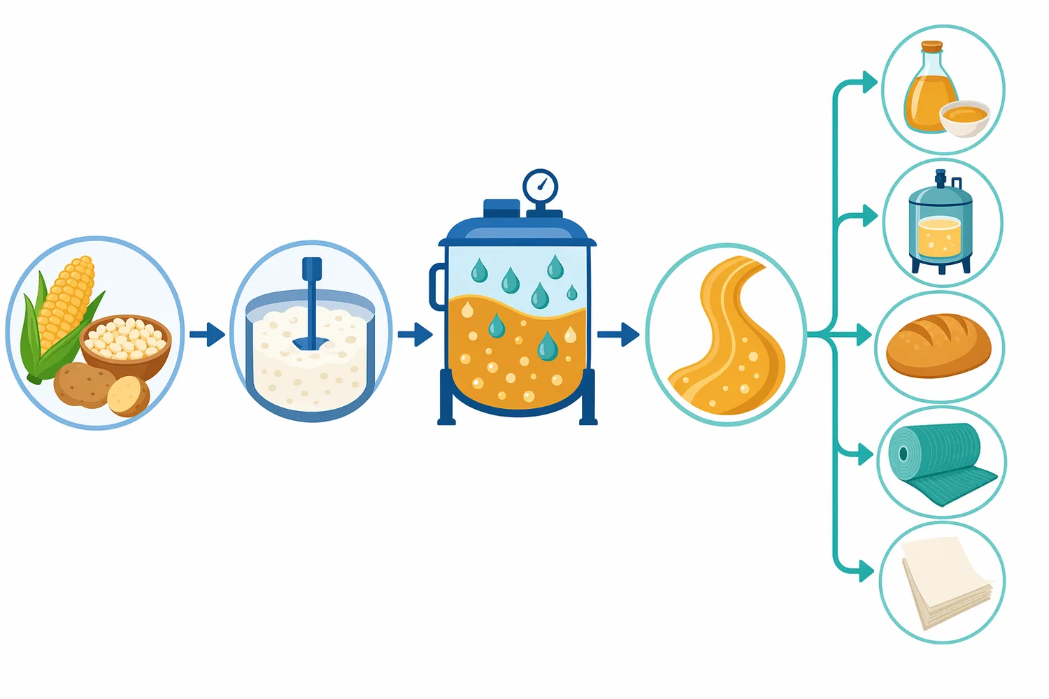 Thermostable alpha-amylase matches heated starch processing because gelatinization exposes starch chains while the enzyme remains active enough to liquefy the swelling paste.