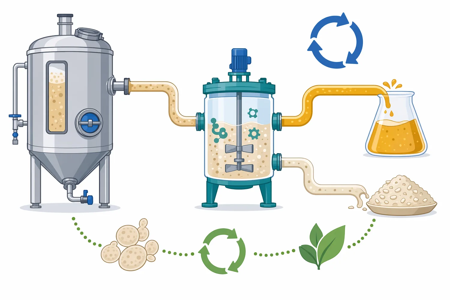 Enzyme-assisted processing can help convert spent yeast streams into soluble extract fractions and separate cell-wall-rich material.