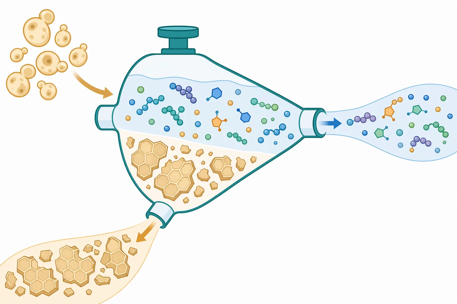Yeast extract processing can produce soluble flavor- and nutrient-rich fractions as well as less-soluble cell-wall-rich fractions.