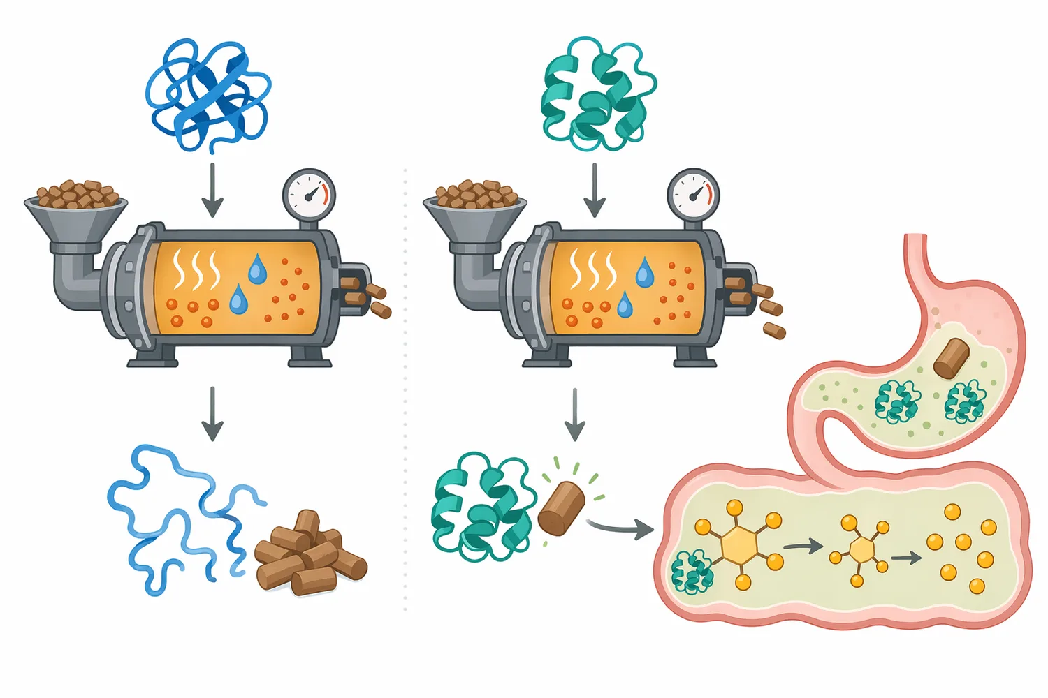 Thermostability helps preserve phytase structure through feed-processing stress so activity can remain available during digestion.