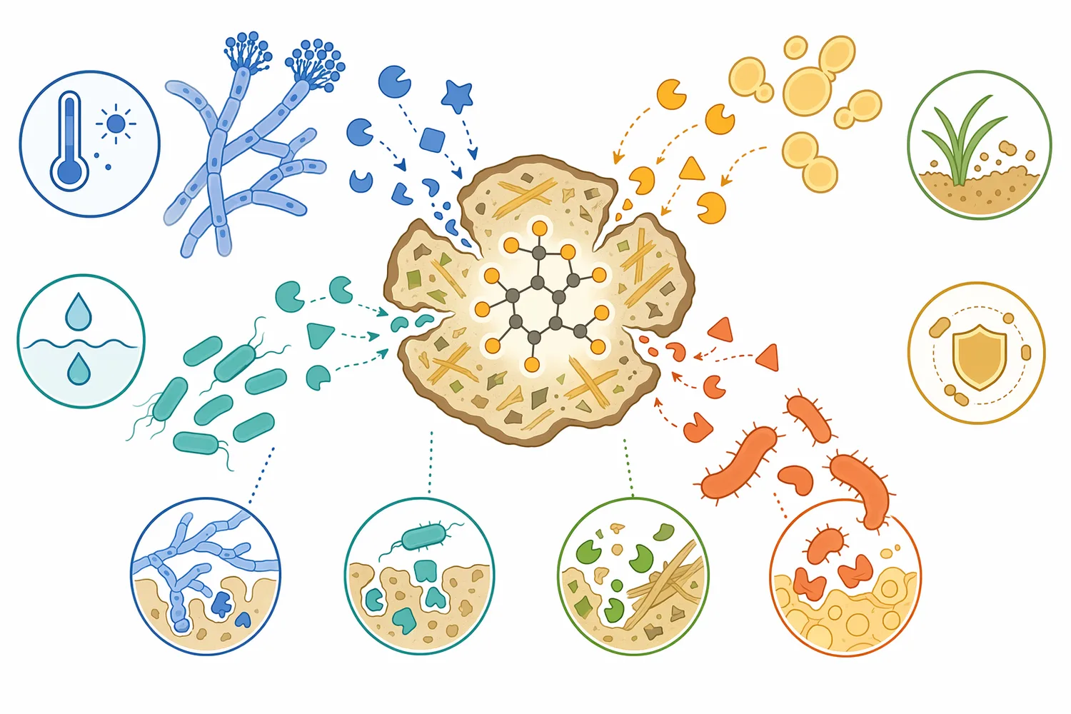 Commercial and experimental phytases are sourced from diverse microorganisms with different stability and pH-behavior profiles.