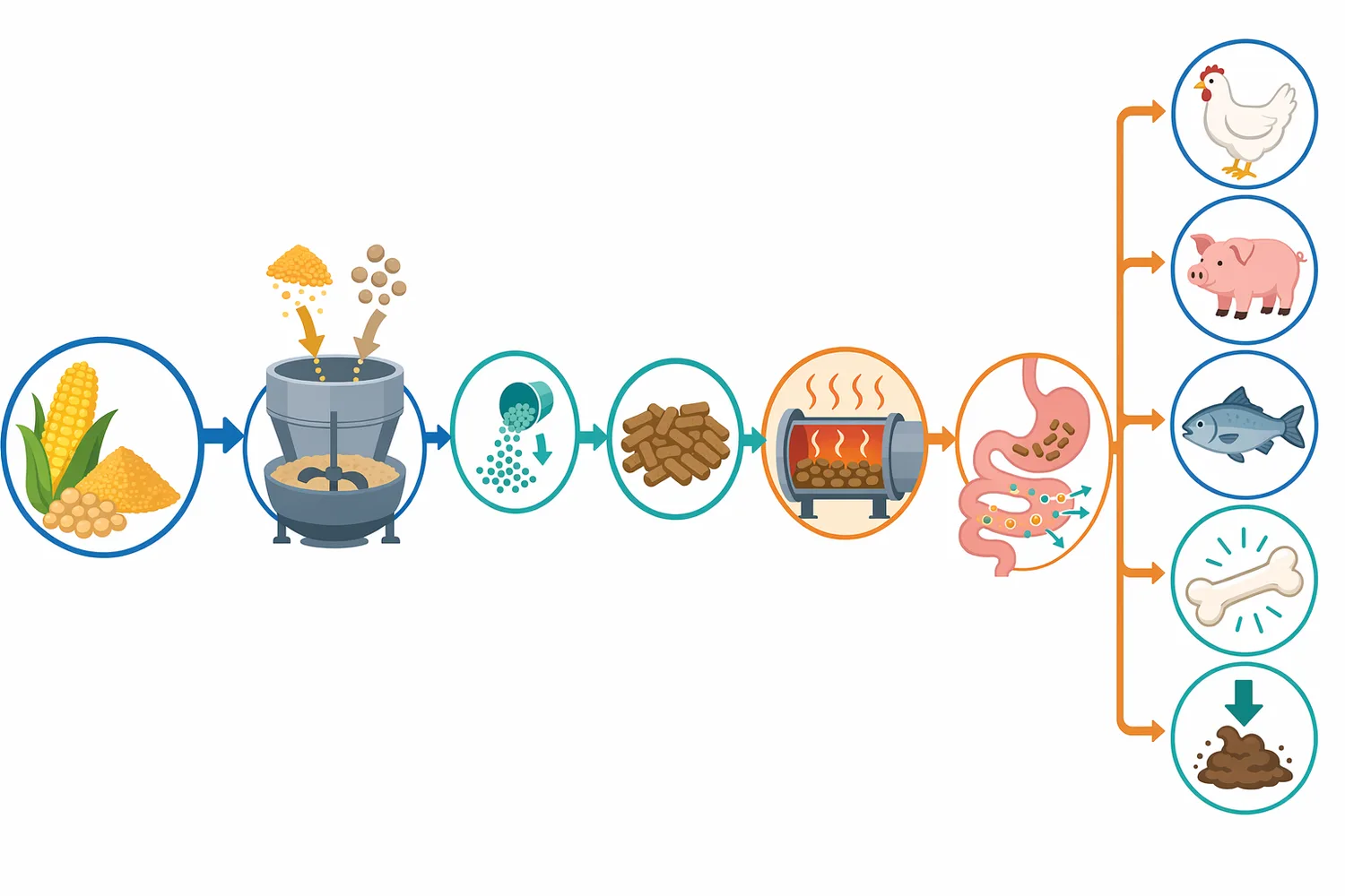 Effective phytate phosphorus release depends on enzyme contact with accessible phytate, continued activity, and progression through feed hydration and digestion.