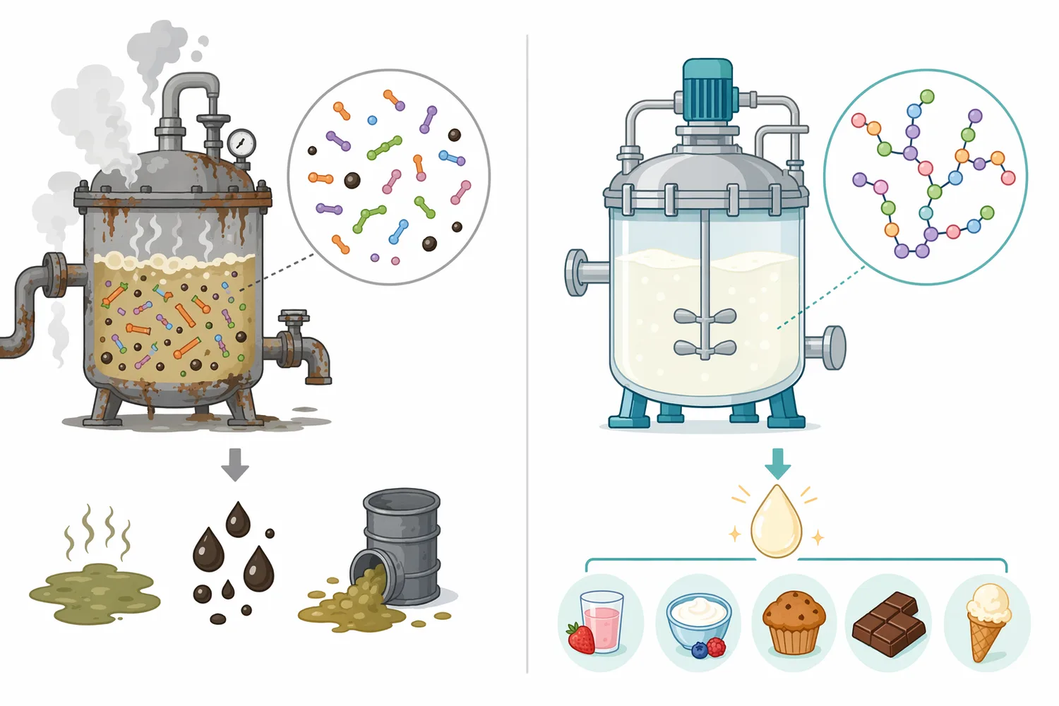 Starch-processing enzymes differ by whether they liquefy chains, release glucose, introduce branches, generate maltose, or transfer glucosyl units.