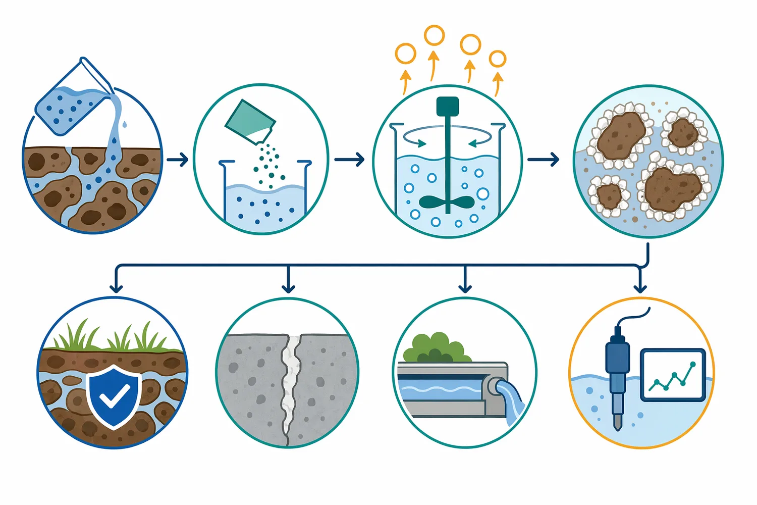 Industrial urease workflows use controlled urea hydrolysis for carbonate mineralization, urea removal, or ammonia generation.