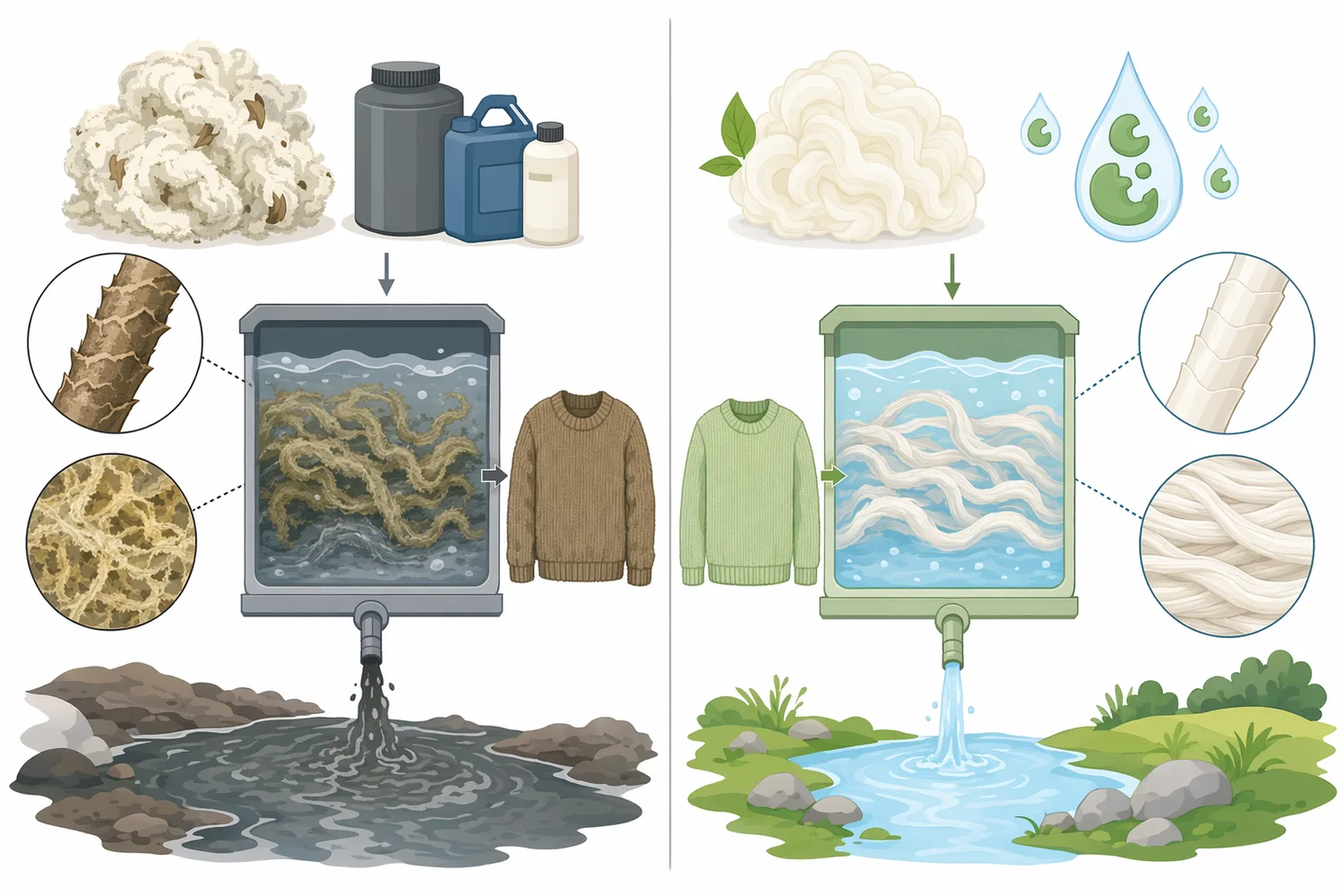 Protease categories differ in bath compatibility, keratin-surface activity, and the risk of excessive weight or strength loss if treatment is over-severe.