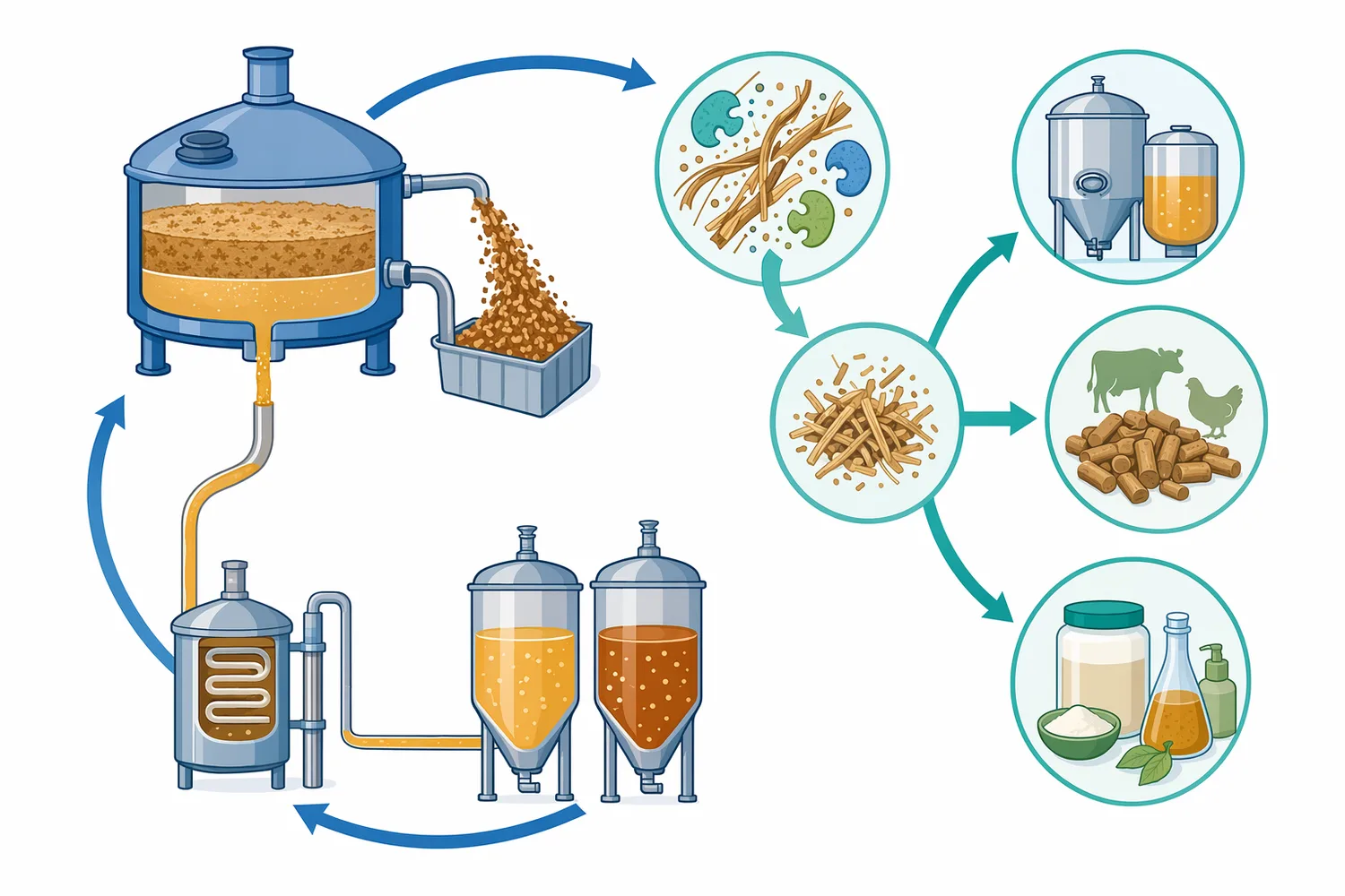 The same hemicellulose structure that affects lautering also influences how brewers’ spent grain can be upgraded in downstream valorization.