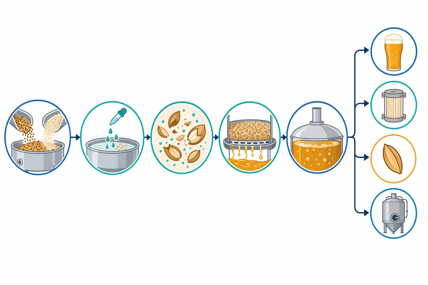 Xylanase is typically applied during mashing so hemicellulose hydrolysis can occur before wort separation in the lauter tun or mash filter.