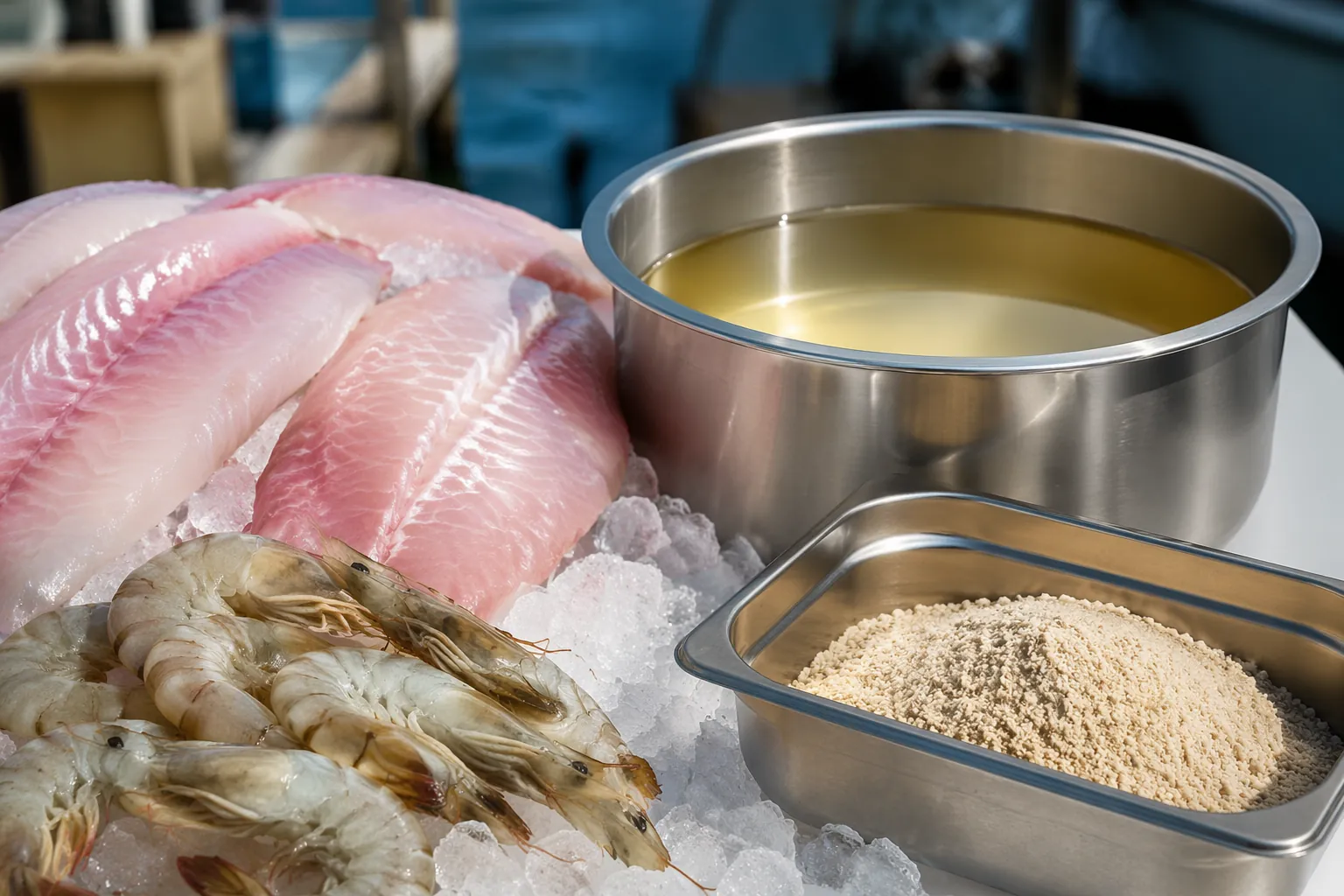 Enzymes used in seafood processing.